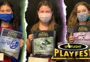 Spotlight Youth Theatre Playfest 2021-'22 Young Playwrights' Competition winners: Rebecca Bain, Katie Kloberdanz, and Zoey Waller