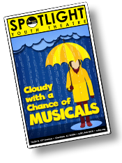 Cloudy With a Chance of Musicals Playbill, Spotlight Youth Theatre
