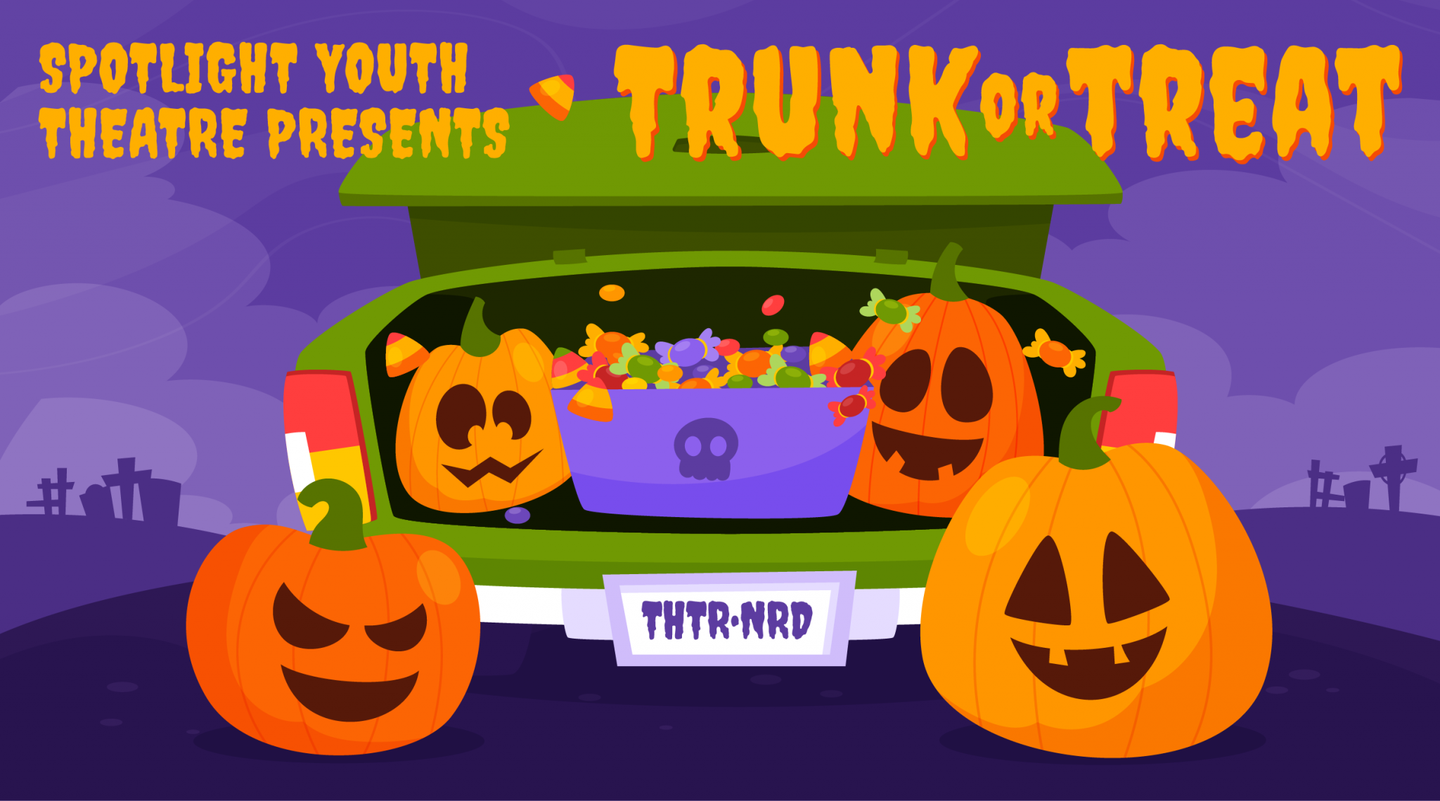 Trunk or Treat! Sunday, October 27, 2024, 530 to 730 PM Spotlight