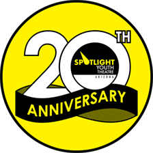 Spotlight Youth Theatre 20th Anniversary Logo