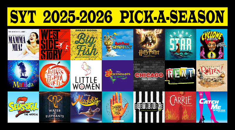 Help us select which shows to feature in Spotlight Youth Theatre’s 2026-2027 season!