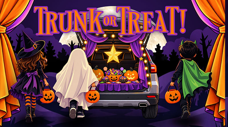 <div style="font-size:smaller">Trunk or Treat! Saturday, October 31, 2026</div>