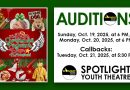 <div style="font-size:smaller">Audition for <em>The Best Christmas Pageant Ever: The Musical</em></div>