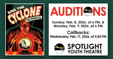 <div style="font-size:smaller">Audition for <em>Ride the Cyclone</em></div>