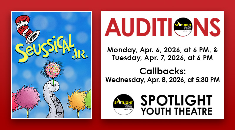 <div style="font-size:smaller">Audition for <em>Seussical the Musical Jr!</em></div>