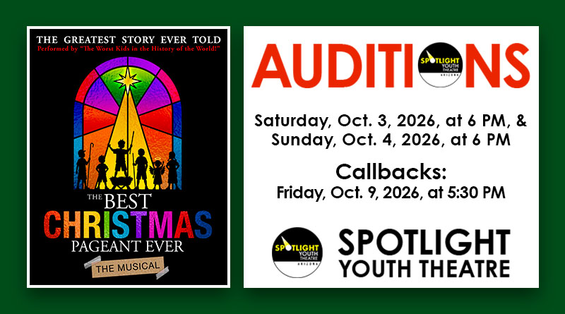 <div style="font-size:smaller">Audition for <em>The Best Christmas Pageant Ever the Musical 2026</em></div>